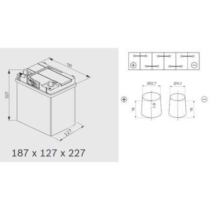 Μπαταρία BOSCH S4 S4019 40AH 330Α(EN) NS40Z - Image 2